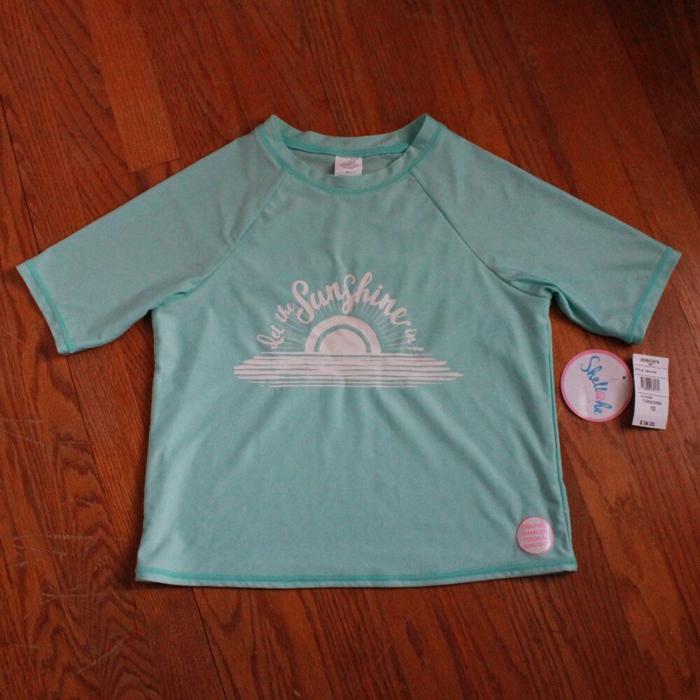 Shelloha Color Changing Graphic Swim Top